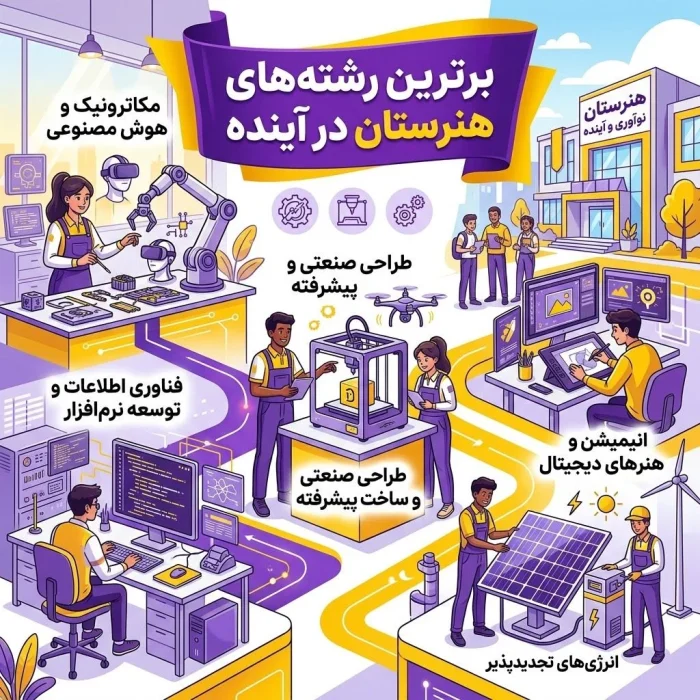 برترین رشته های هنرستان